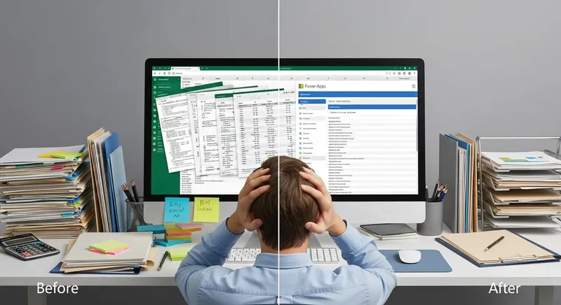 Digital transformation before/after of an office in Valais — IT modernization by Jump Online Sion